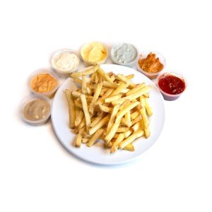 Patatas fritas con salsa a elegir