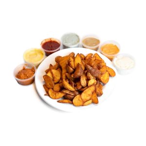 Patatas deluxe con salsa a elegir